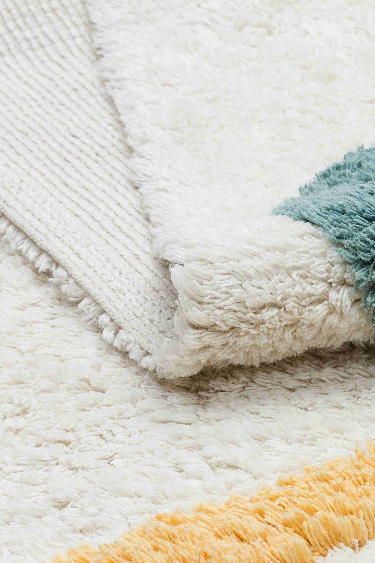 Cotton Boon Numbers Rug - Front and Back View | Artistry Home