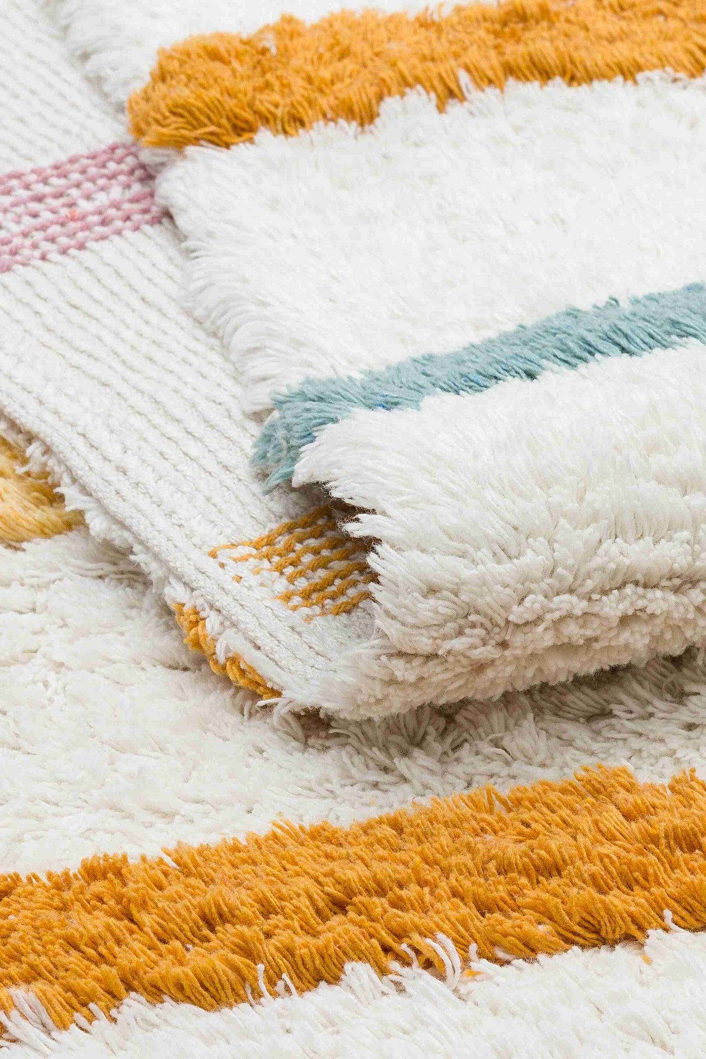 Cotton Boon Stripes Rug - Front and Back View | Artistry Home
