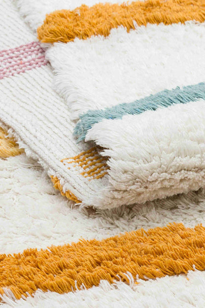 Cotton Boon Stripes Rug - Front and Back View | Artistry Home