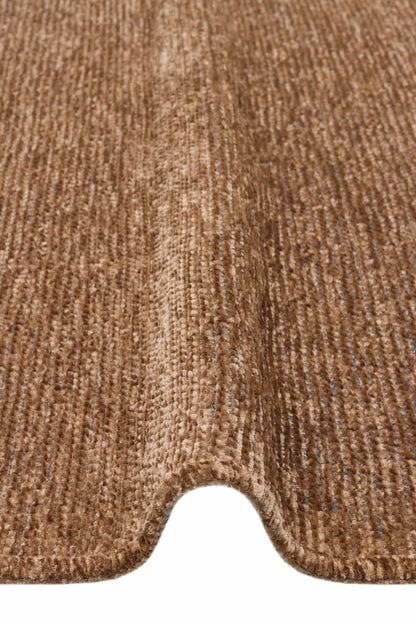 Capri  Brown Rug - Folded to Show Pattern and Texture | Artistry Home