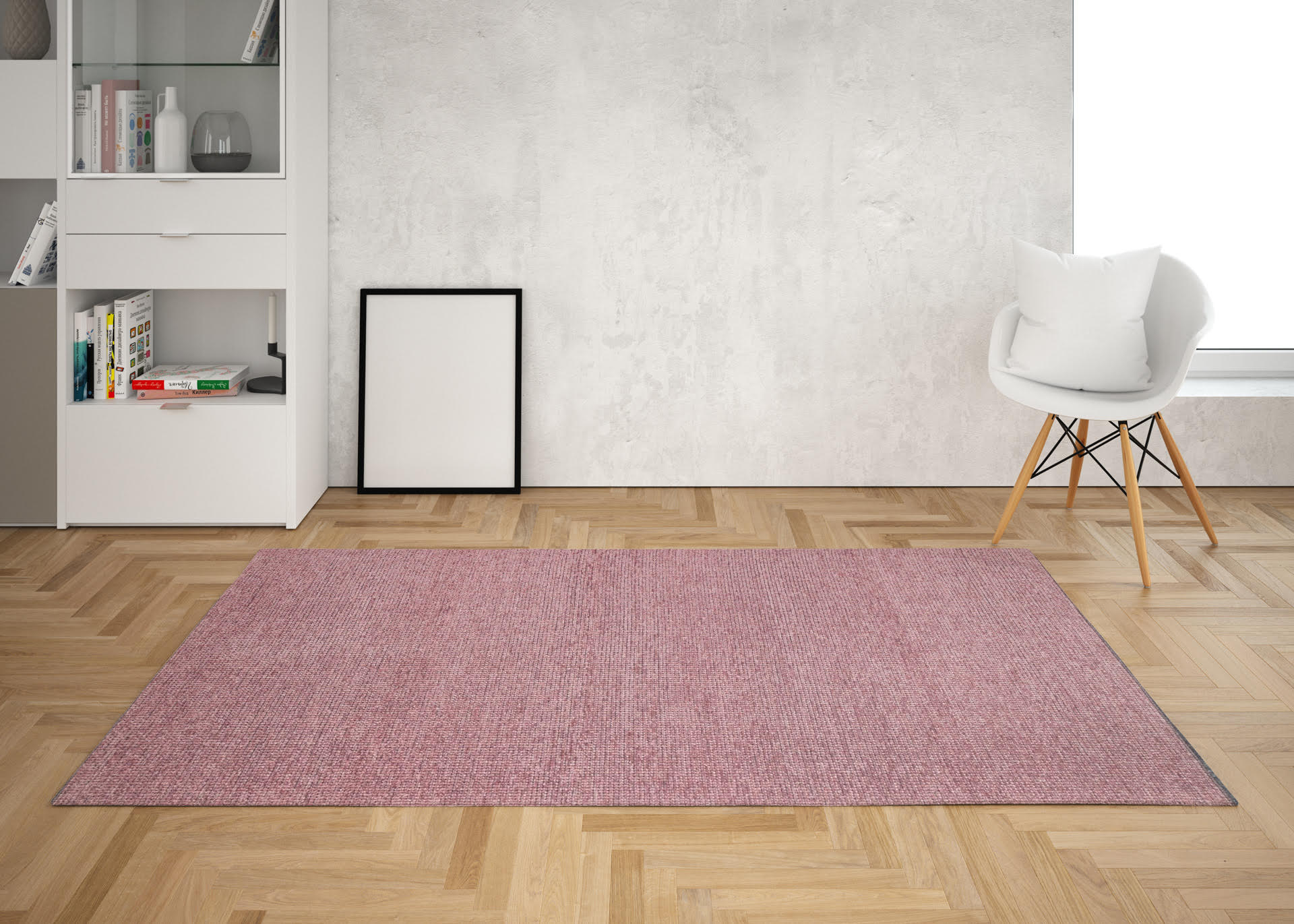 Capri Rose Rug - Carpet in Chic Living Room | Artistry Home