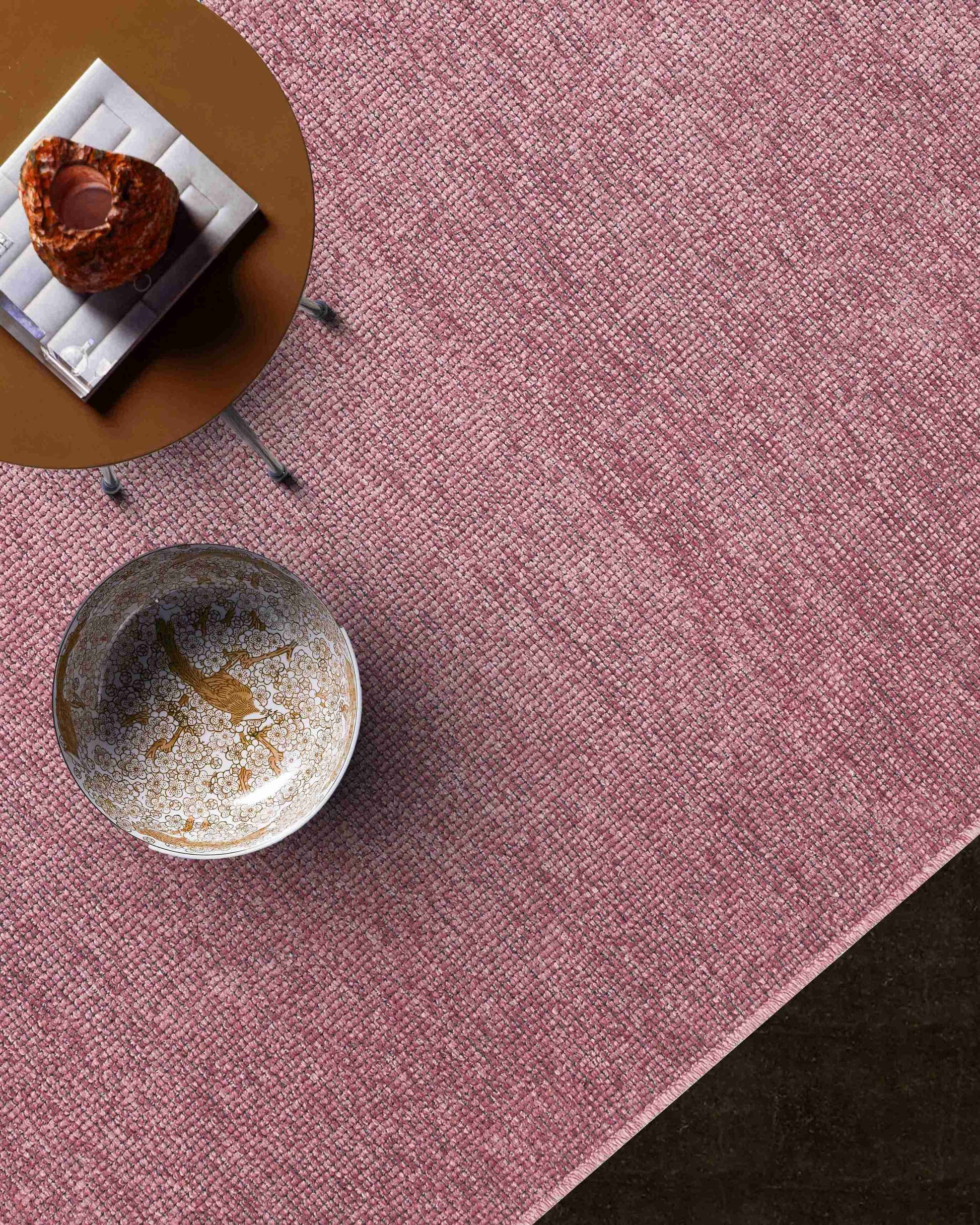 Capri Rose Rug - Carpet with Accessories in Modern Interior | Artistry Home