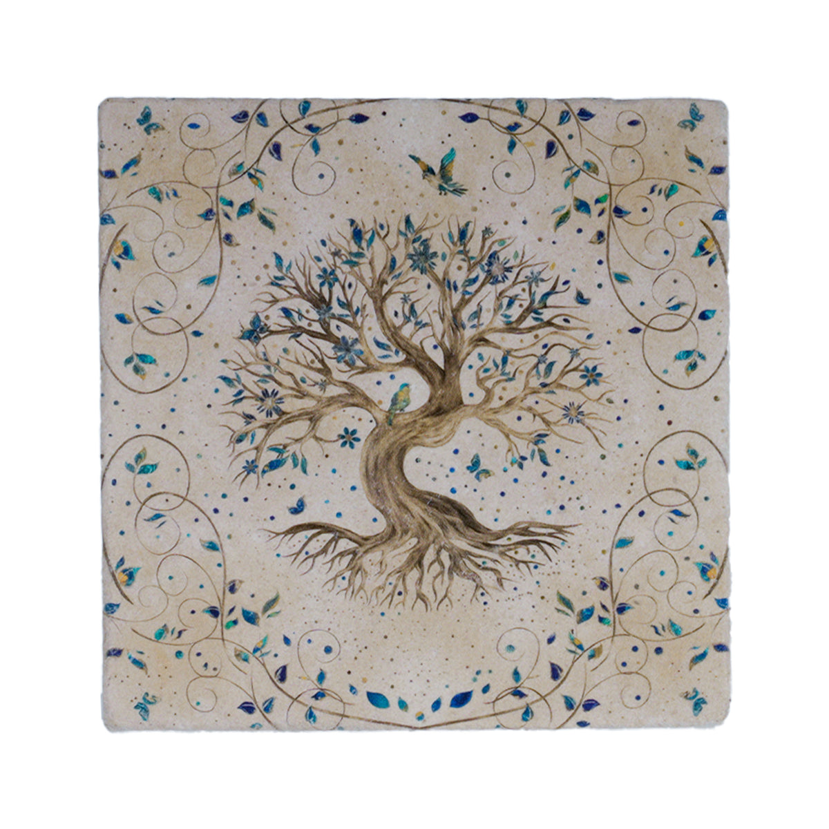 Tree Of Life Stone Coaster Set of 4