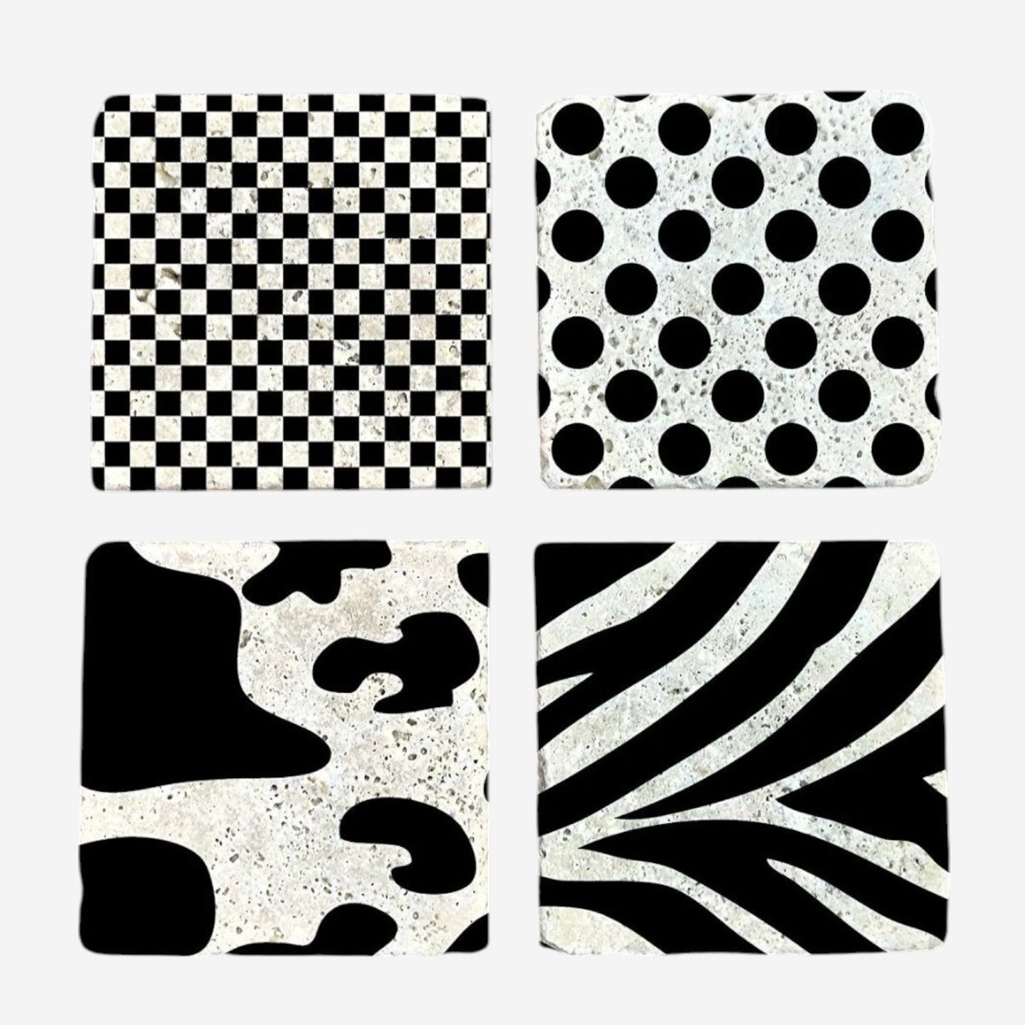 Set of 4 Monochrome Pop Coaster