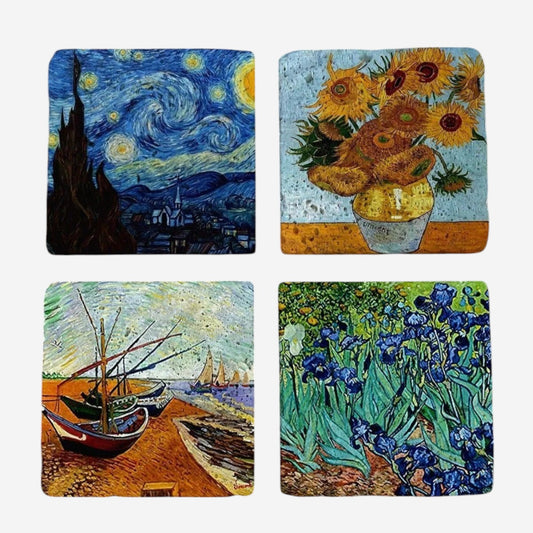 Set of 4 Van Gogh Masterpiece Coaster