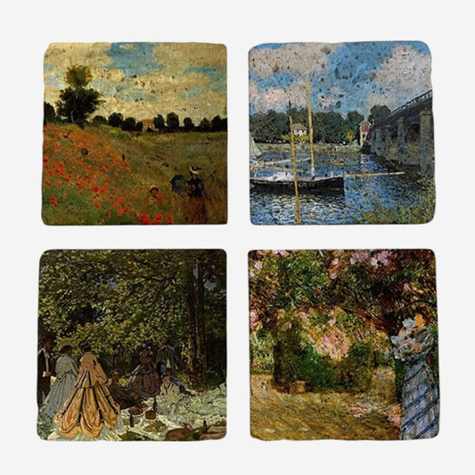 Set of 4 Monet Garden Coaster