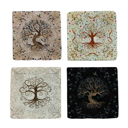 Set of 4 Sacred Roots Coaster