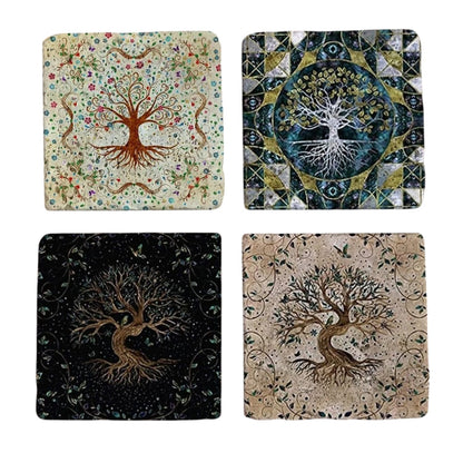 Set of 4 Celestial Tree Coaster