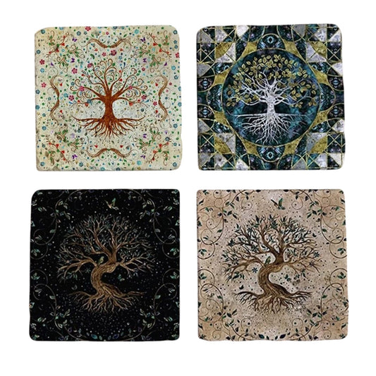 Set of 4 Celestial Tree Coaster