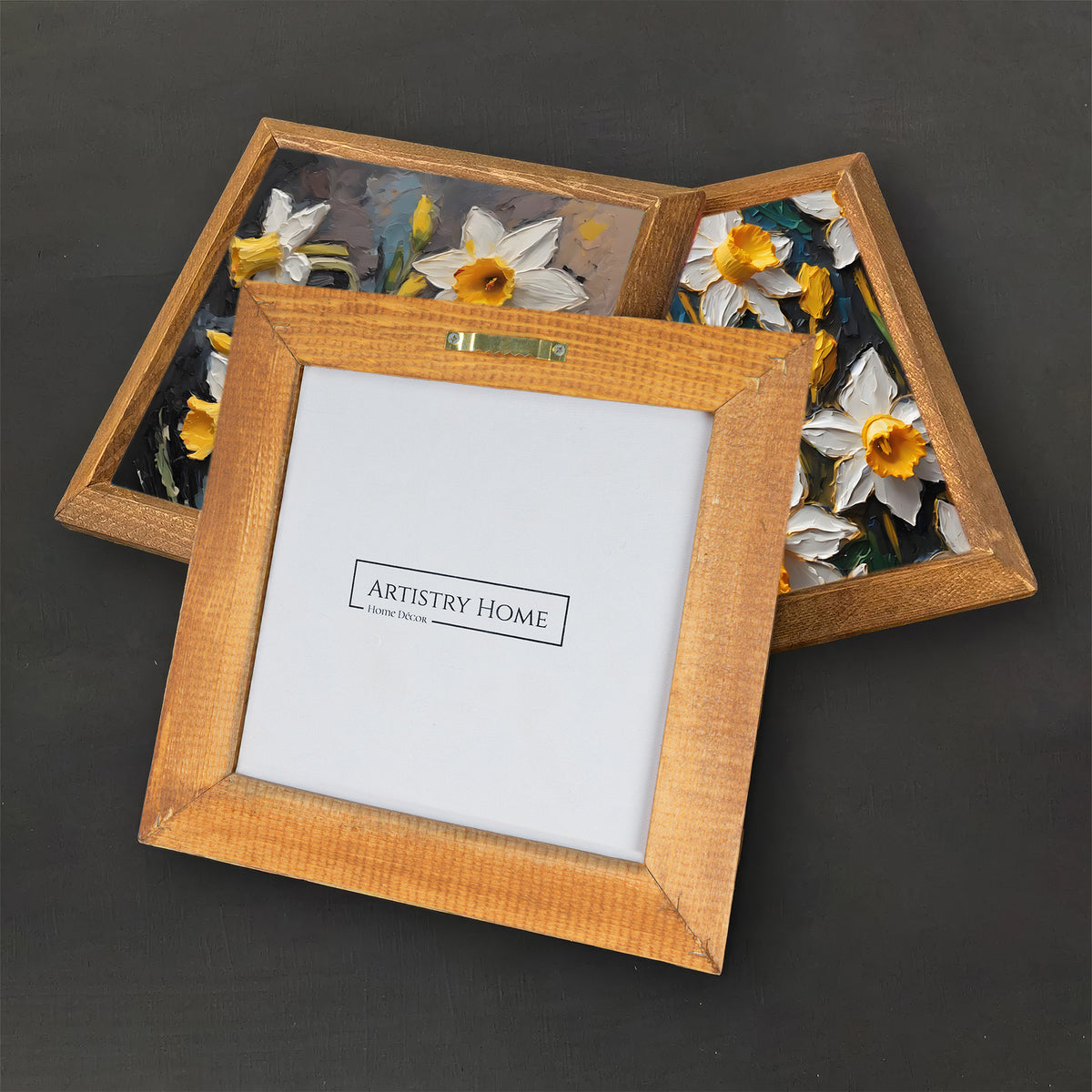 Golden Daffodil Stone Wall Art