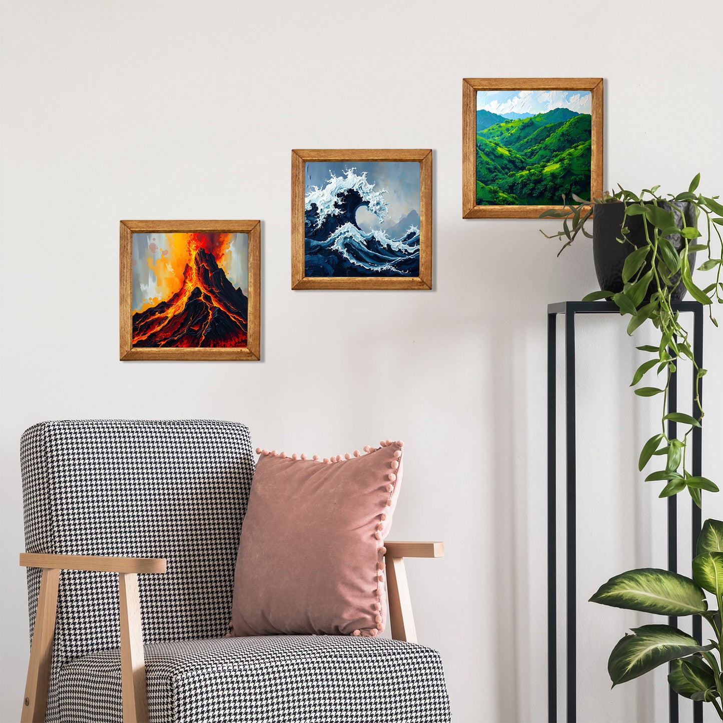 Elements of Nature Trio Stone Wall Art Set