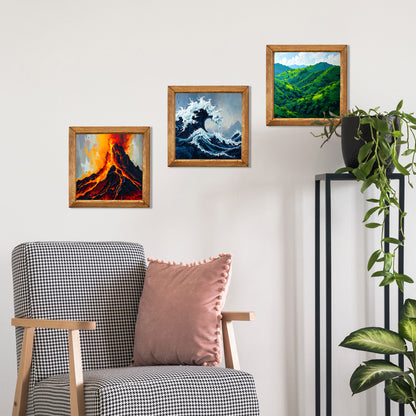 Elements of Nature Trio Stone Wall Art Set