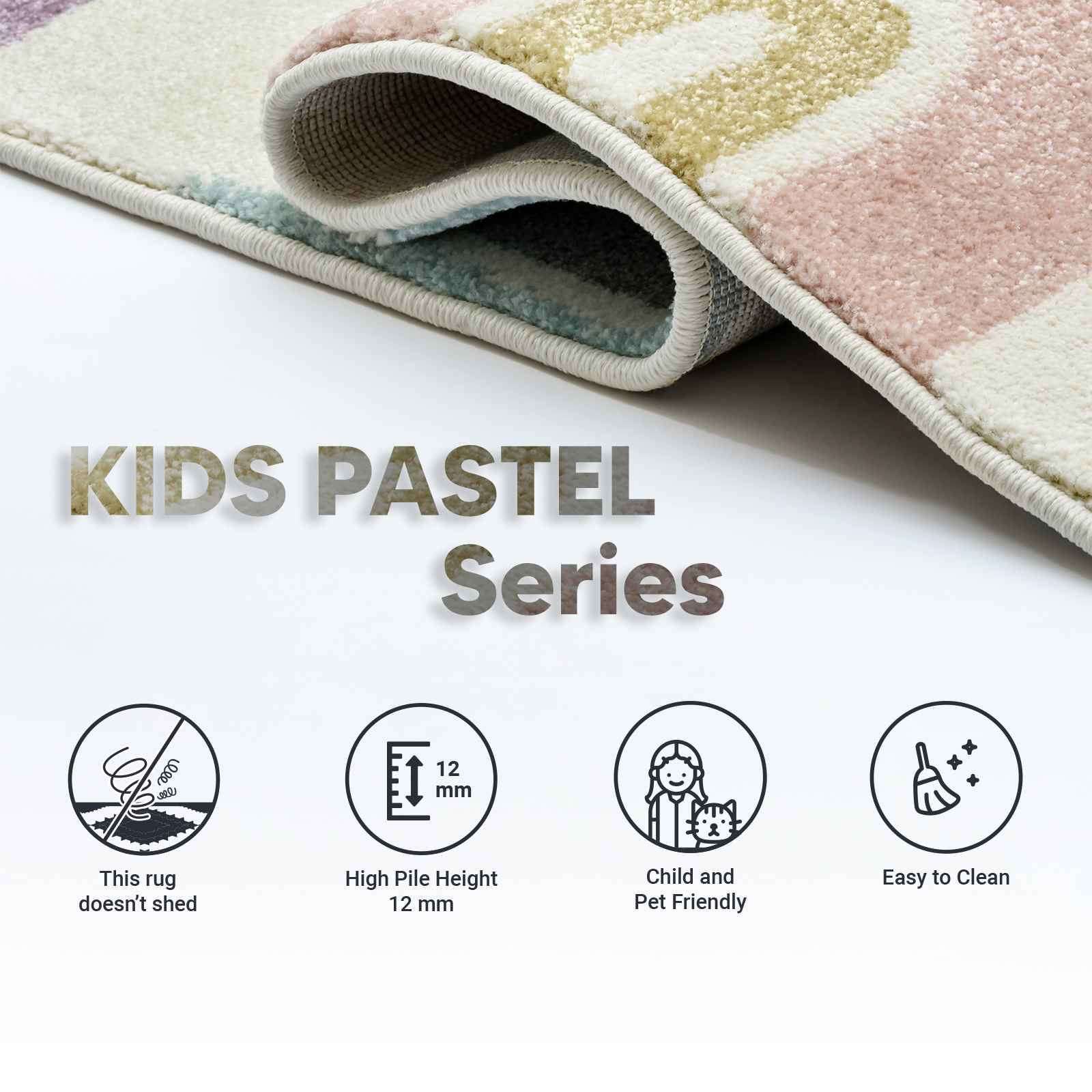 Pastel Rainbow Rug - Carpet Details | Artistry Home