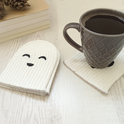 Ghost Face Rope Coaster Set