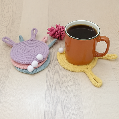 Pastel Rope Coaster Set