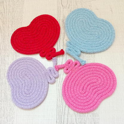 Heart Balloon Rope Coaster Set