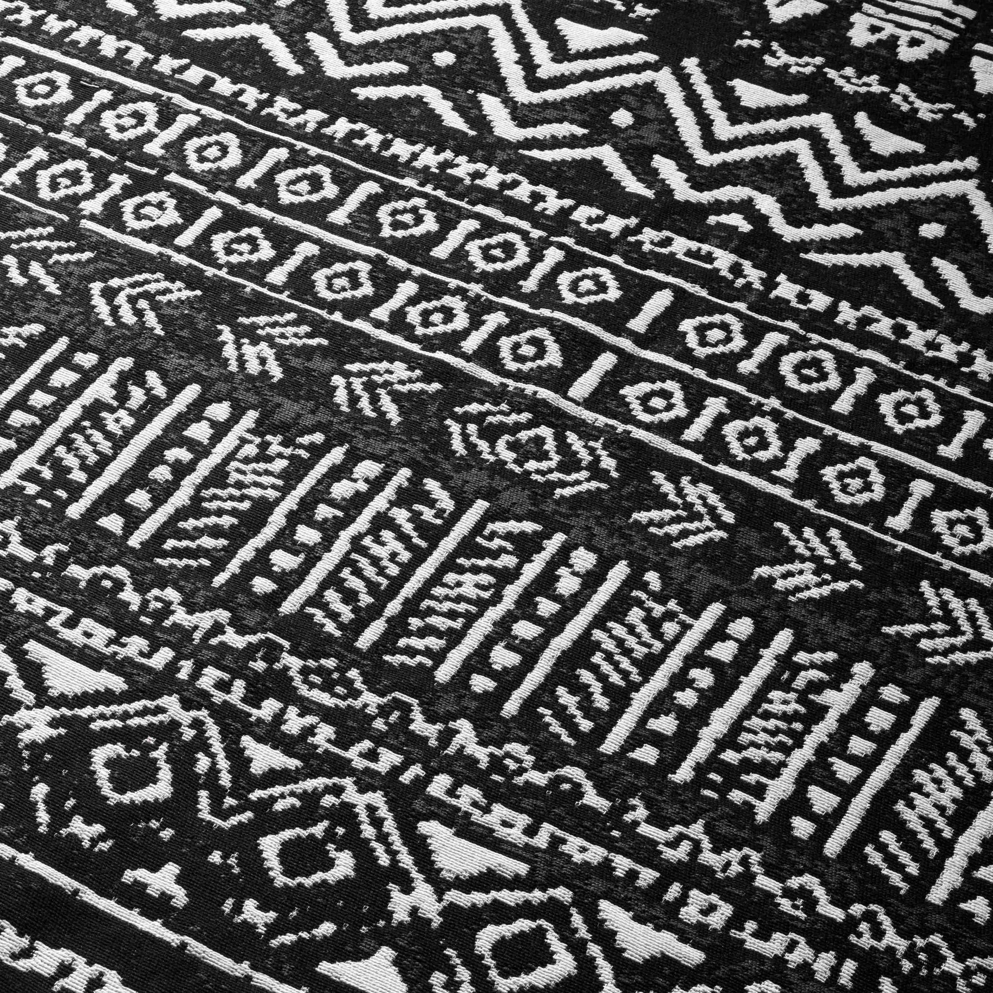 Arya Black Rug - Detail View | Artistry Home
