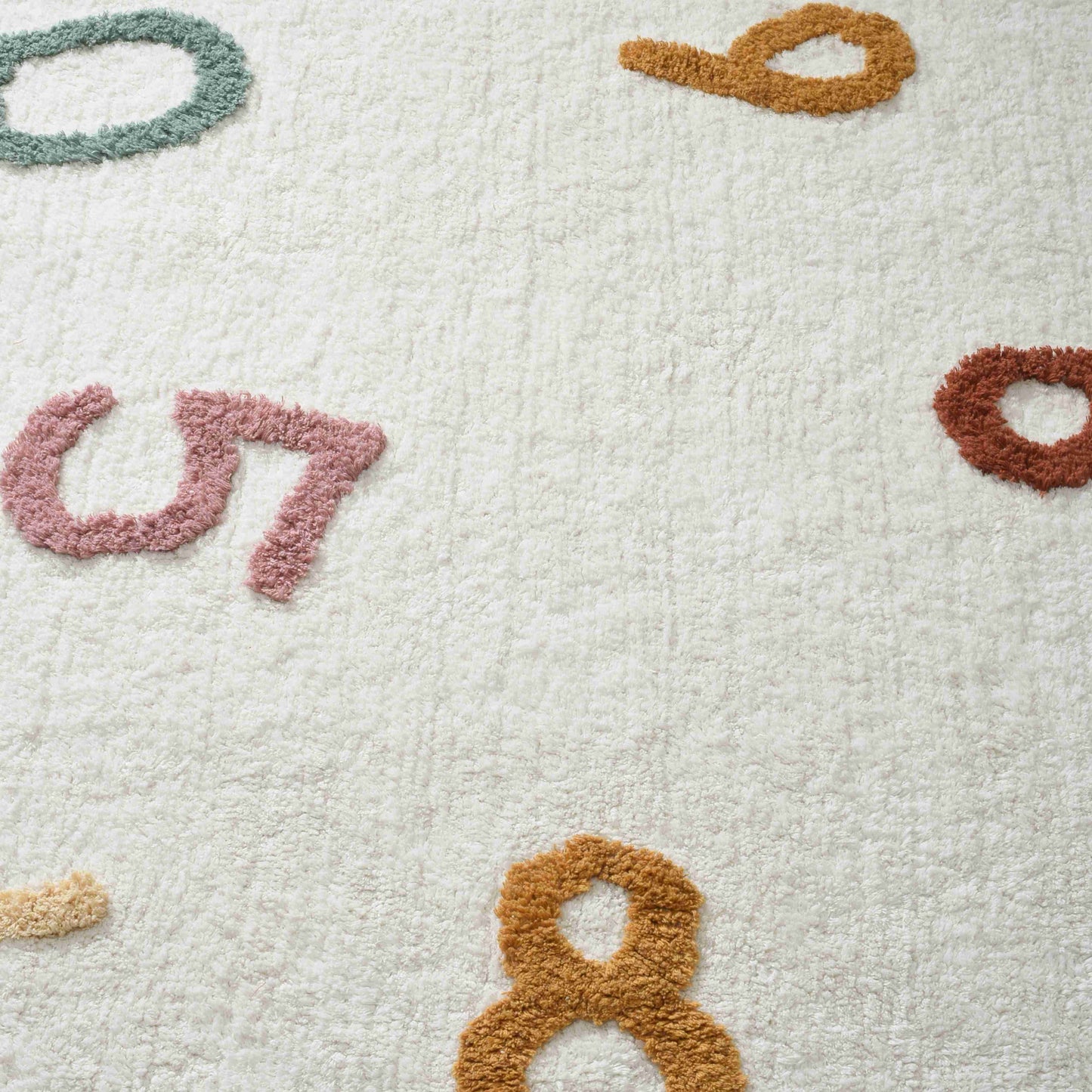 Cotton Boon Numbers Rug - Detail View | Artistry Home
