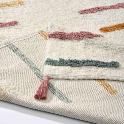 Cotton Boon Stripes Rug - Front and Back View | Artistry Home