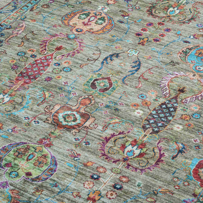 Antique Olive Rug - Detail View | Artistry Home