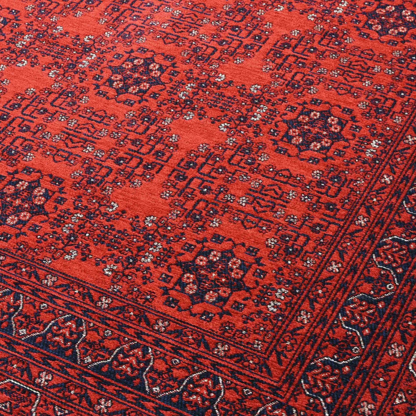 Afghan Red Rug - Detail View | Artistry Home