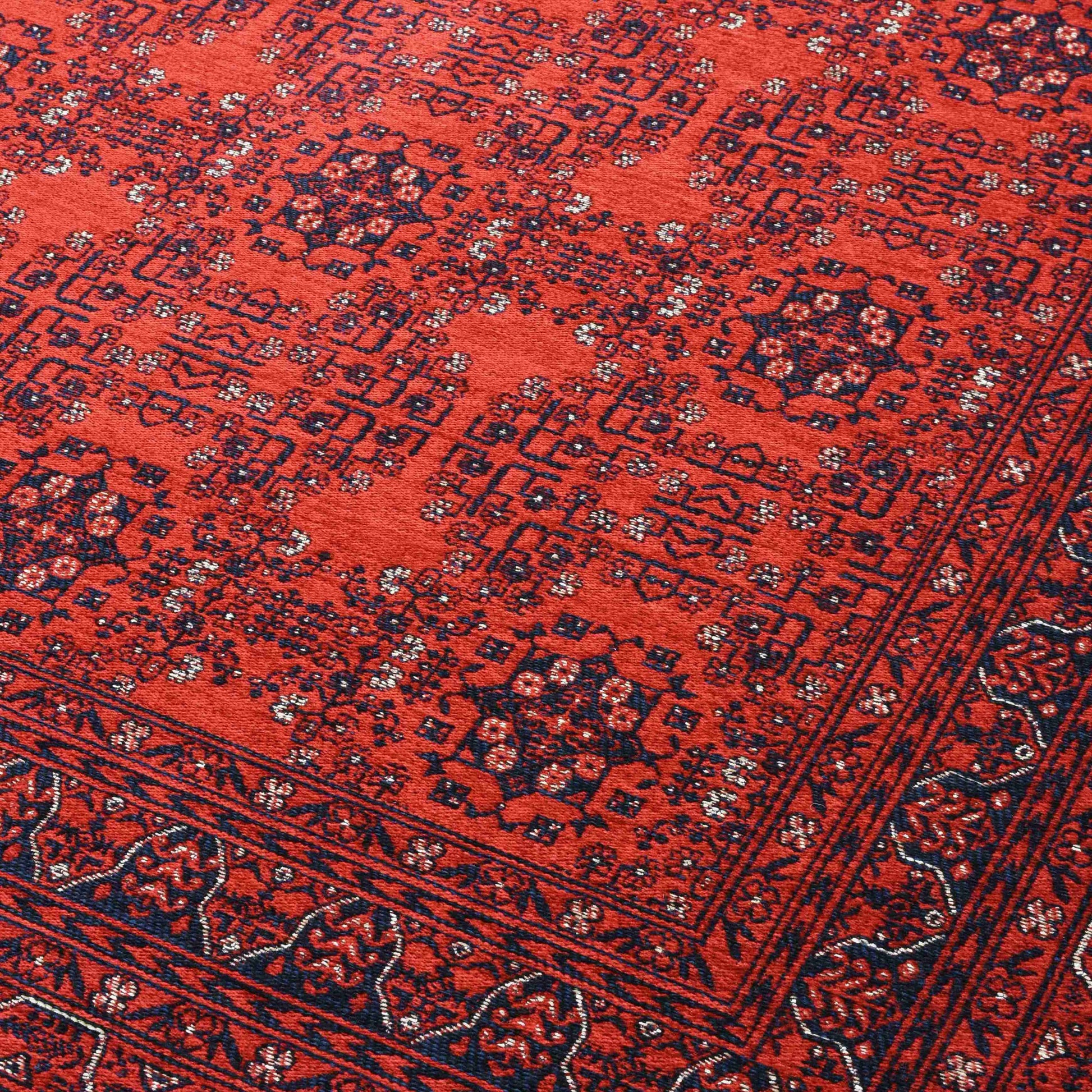 Afghan Red Rug - Detail View | Artistry Home