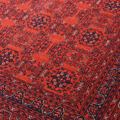 Afghan Red Rug - Detail View | Artistry Home