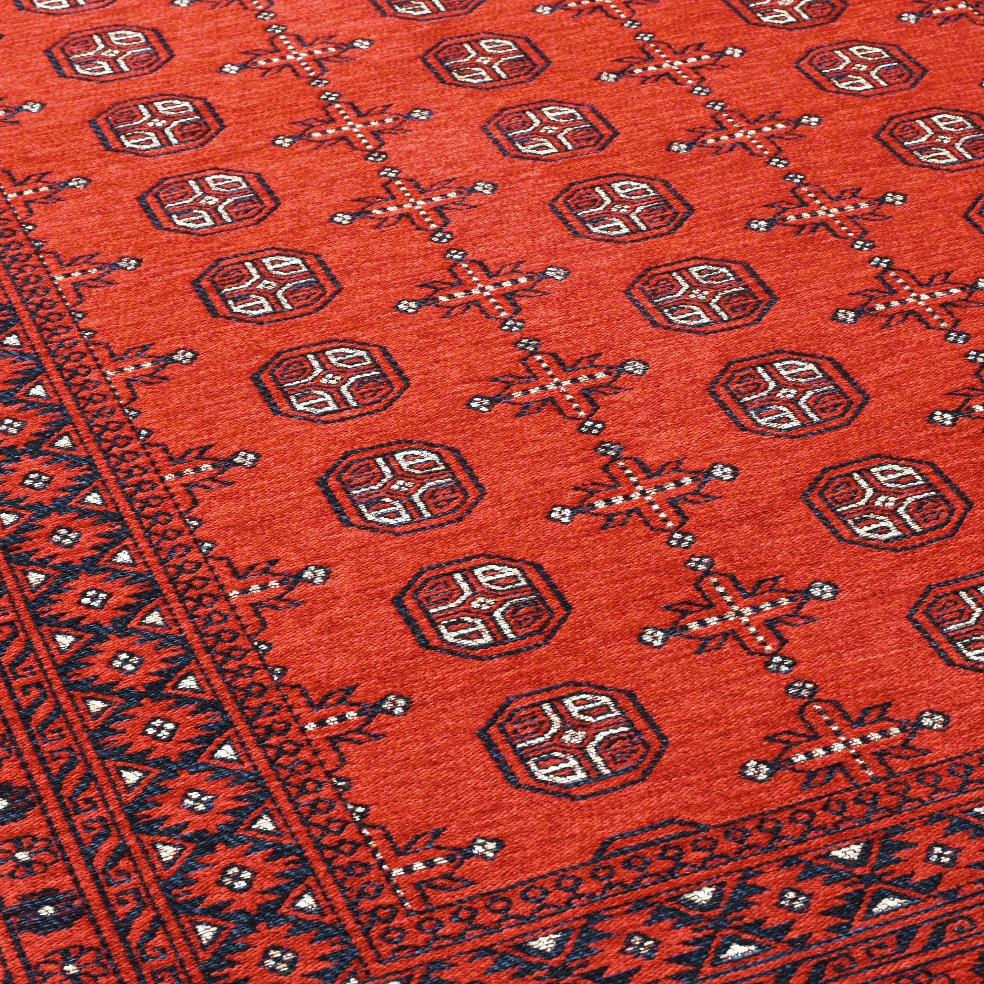 Afghan Cherry Rug - Detail View | Artistry Home