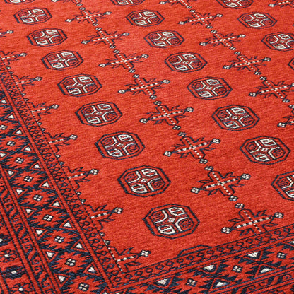 Afghan Cherry Rug - Detail View | Artistry Home