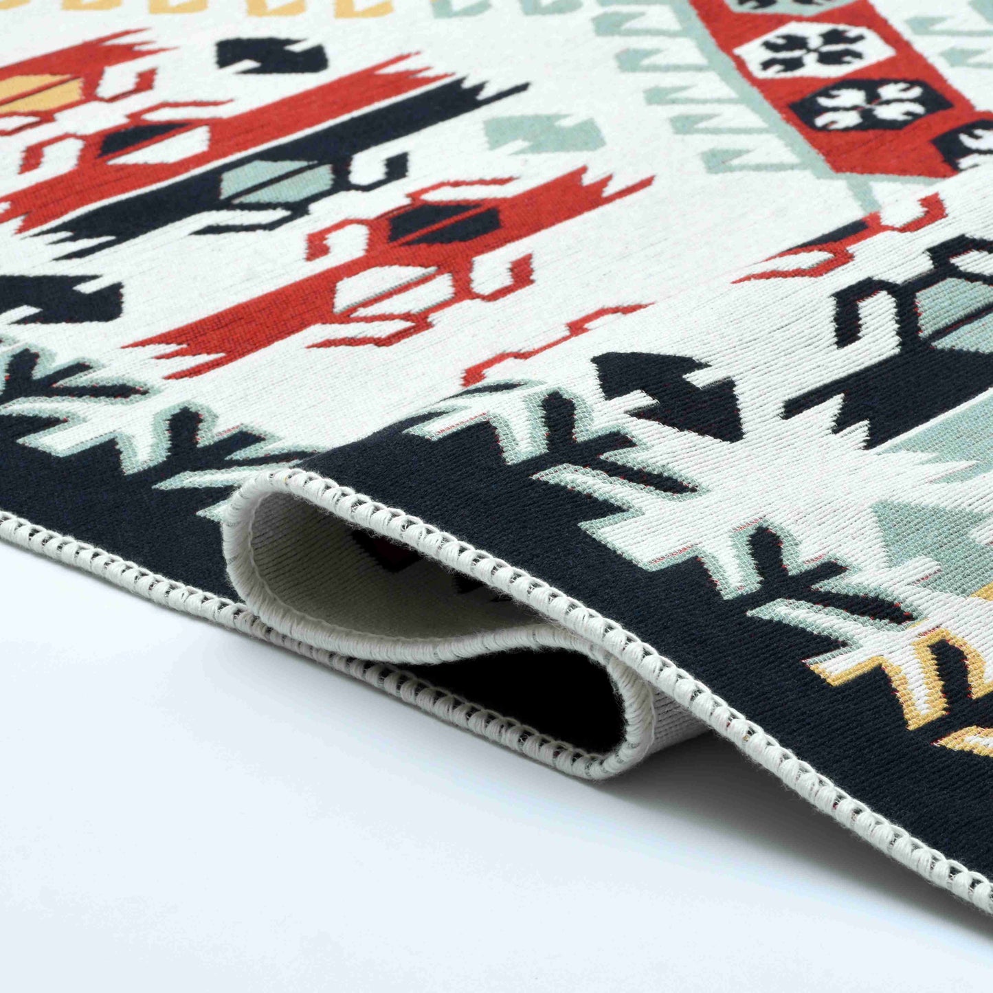 Arya Red Mosaic Rug | Artistry Home