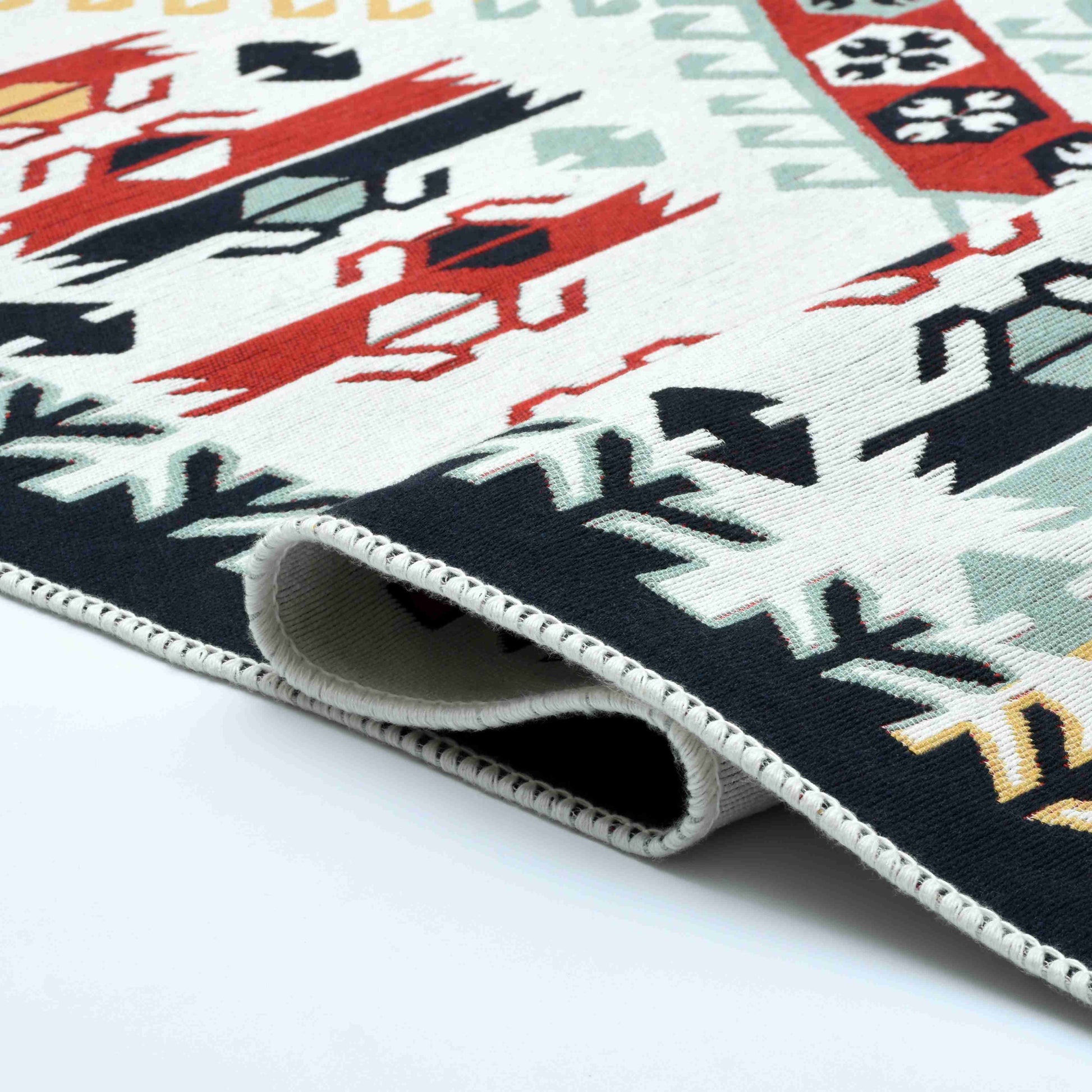Arya Red Mosaic Rug | Artistry Home