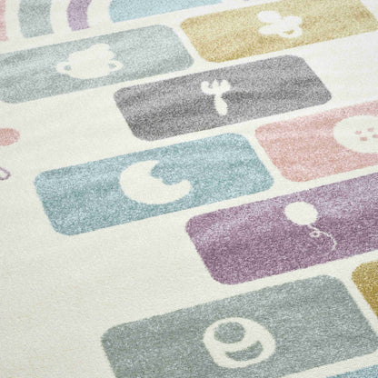 Pastel Hopscotch Rug - Close-Up | Artistry Home
