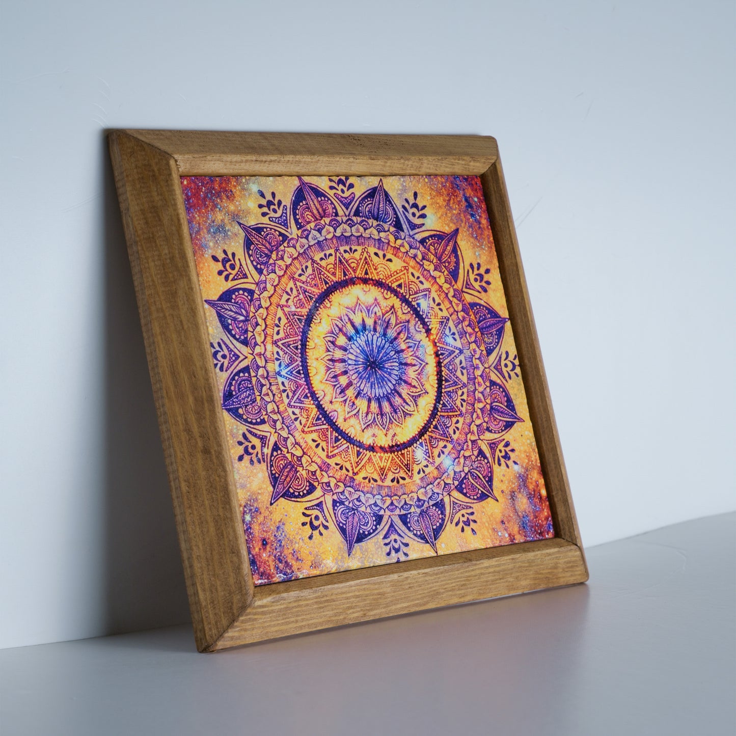 Mandala Red Stone Wall Art