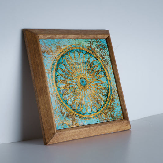 Flower of Life Stone  Wall Art