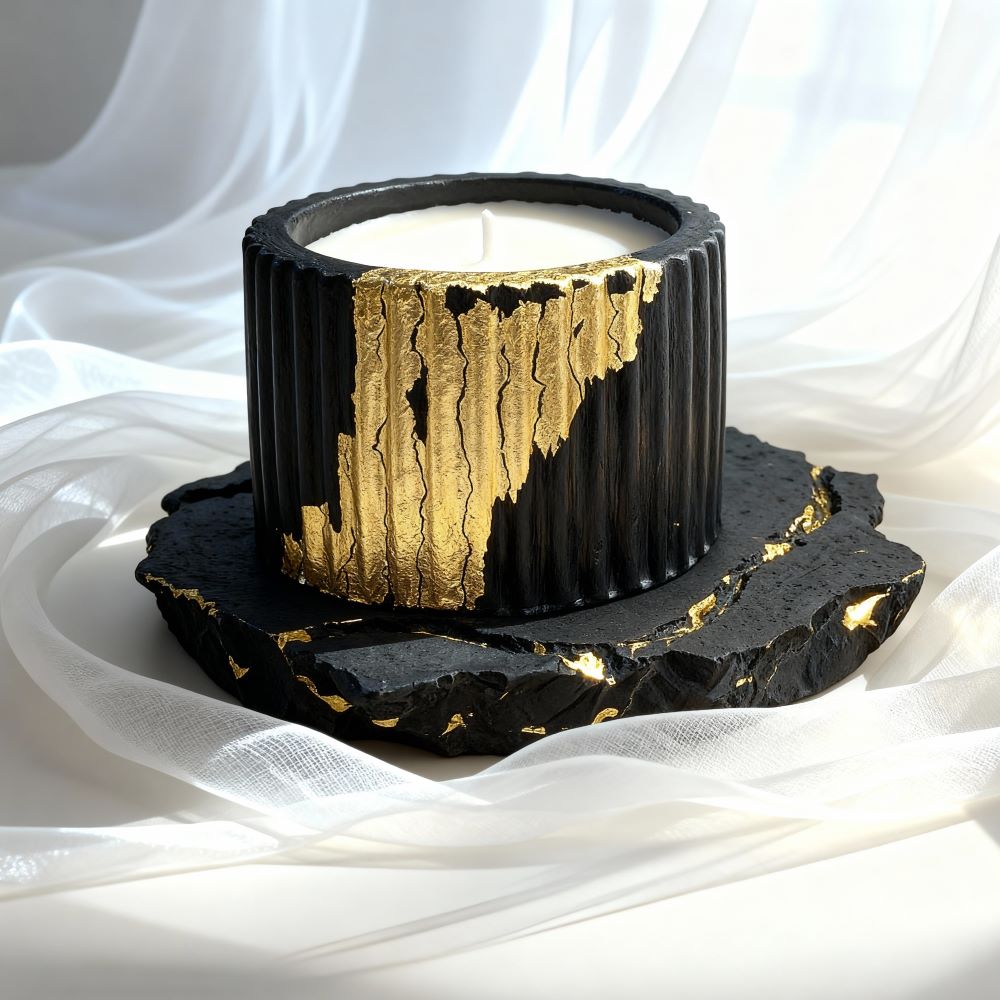 Golden Concrete – Soy Candle Set