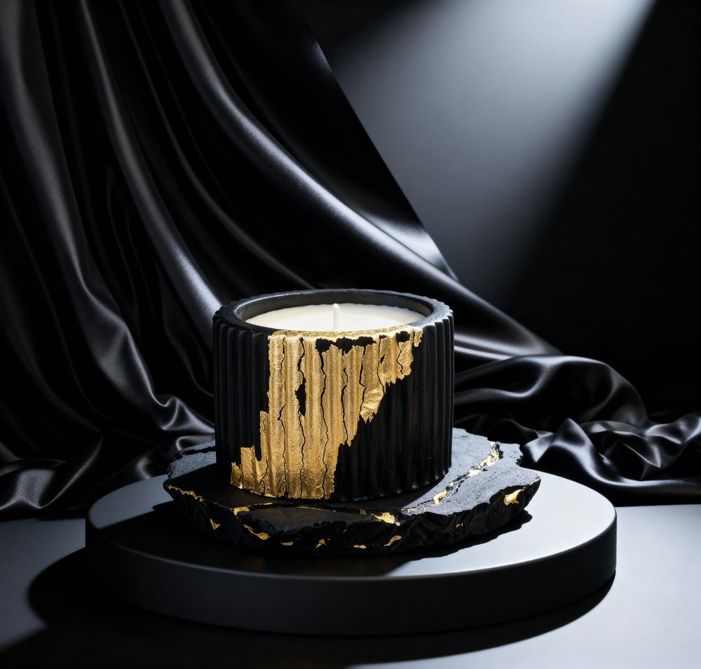Golden Concrete – Soy Candle Set