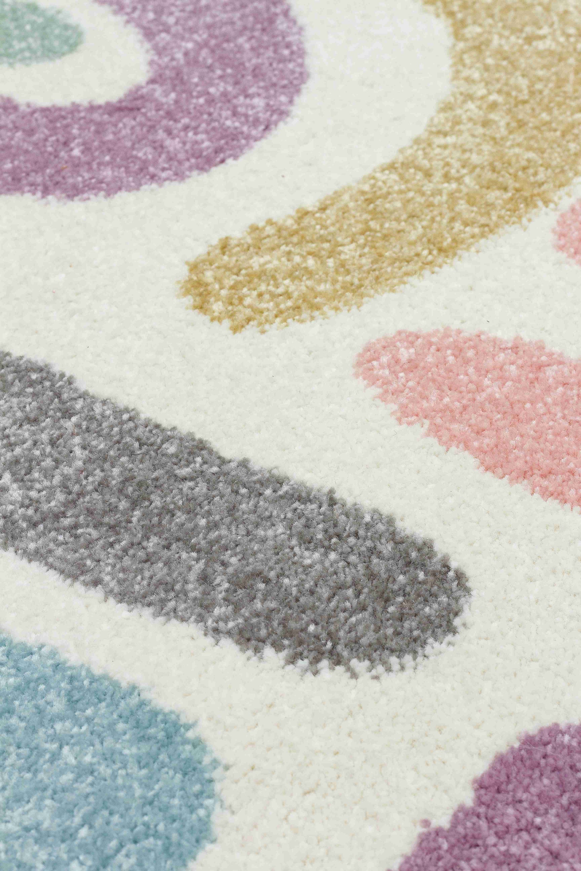 Pastel Rainbow Rug - Detail View | Artistry Home