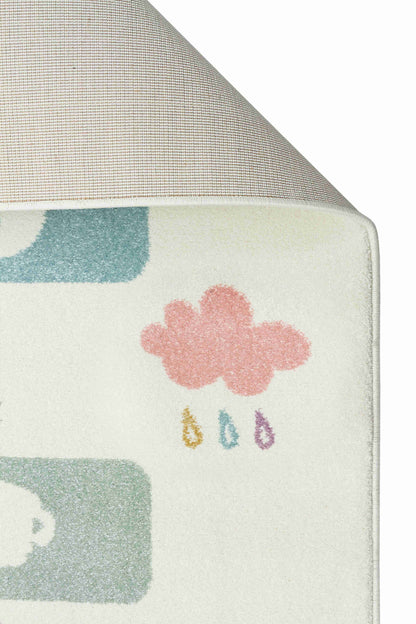 Pastel Hopscotch Rug - Detail View | Artistry Home