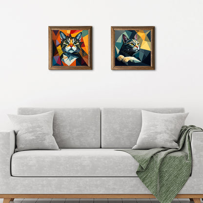 Cats Duo Natural Stone Wall Art - 2-Seater Sofa | Artistry Home
