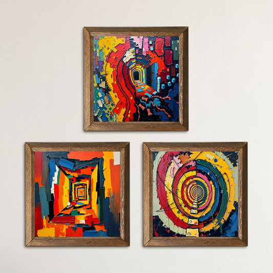 Modernism Trio Natural Stone Wall Art | Artistry Home