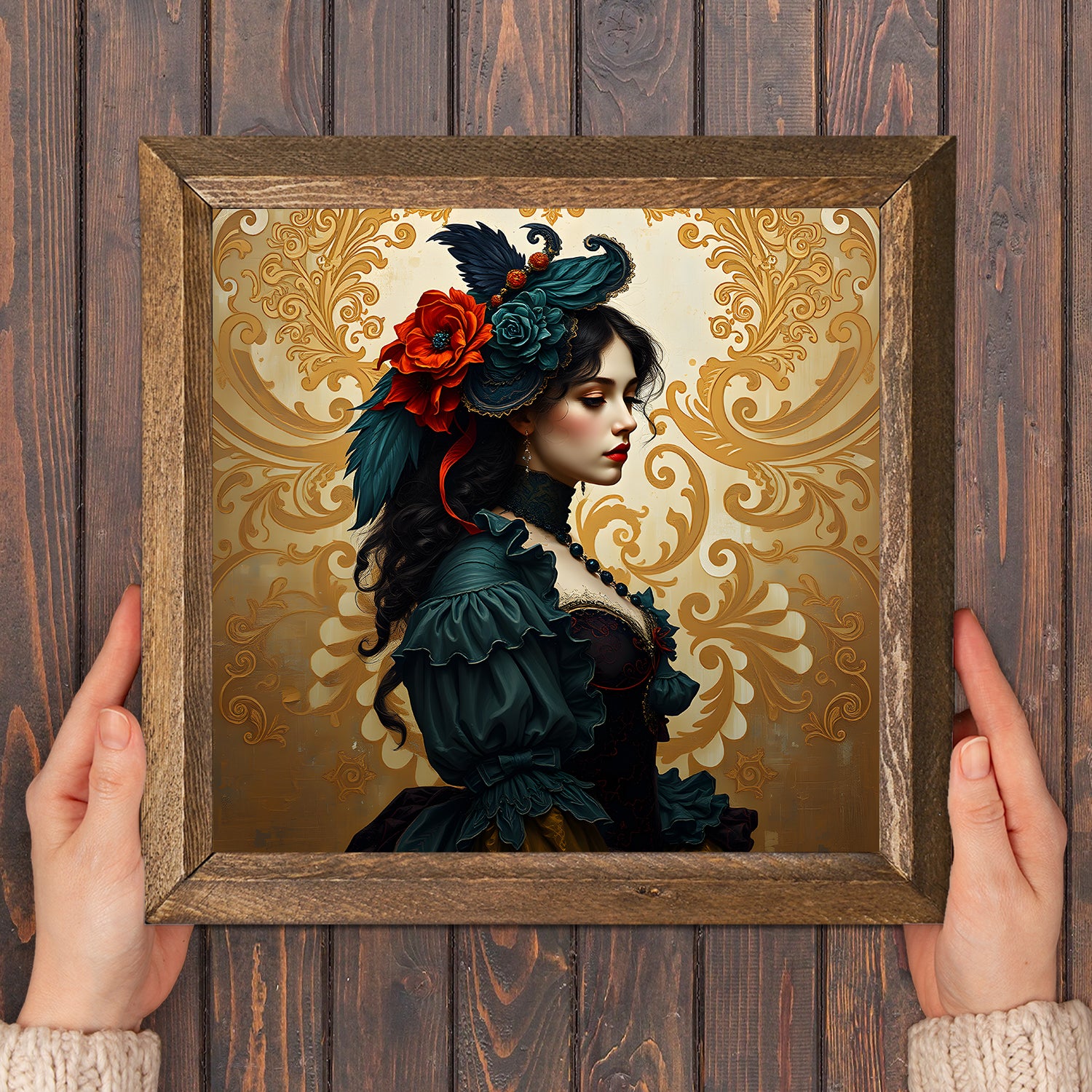 Victorian Era Trio Natural Stone Wall Art - Frame in Hand | Artistry Home