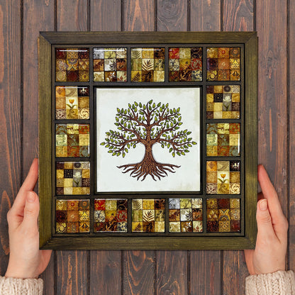 Rustic Tree of Life Mosaic