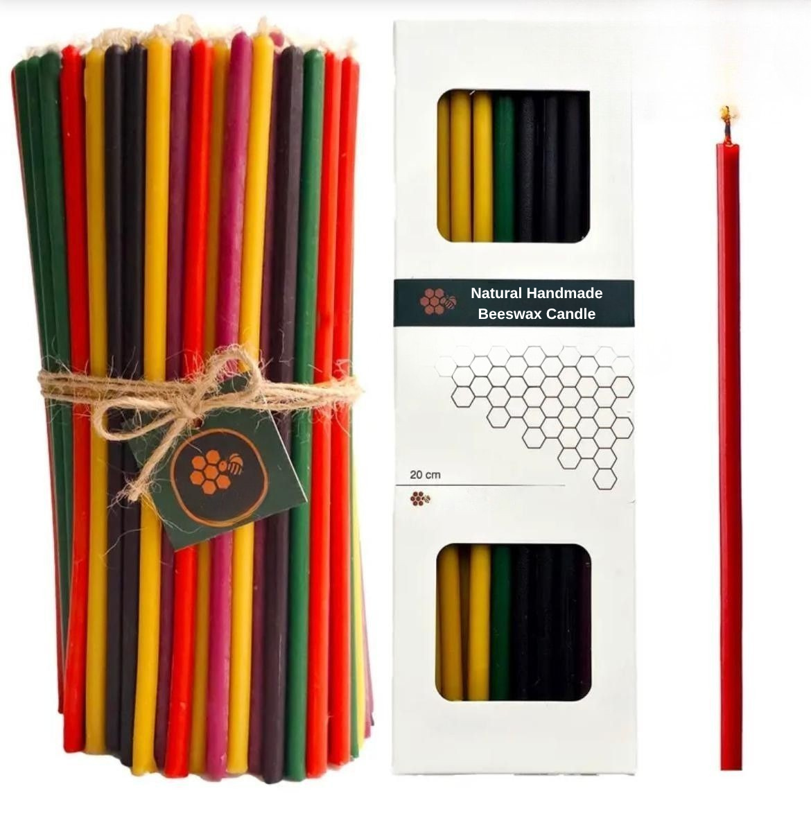 Beeswax Wish Tealight Candles Set (40 Piece)