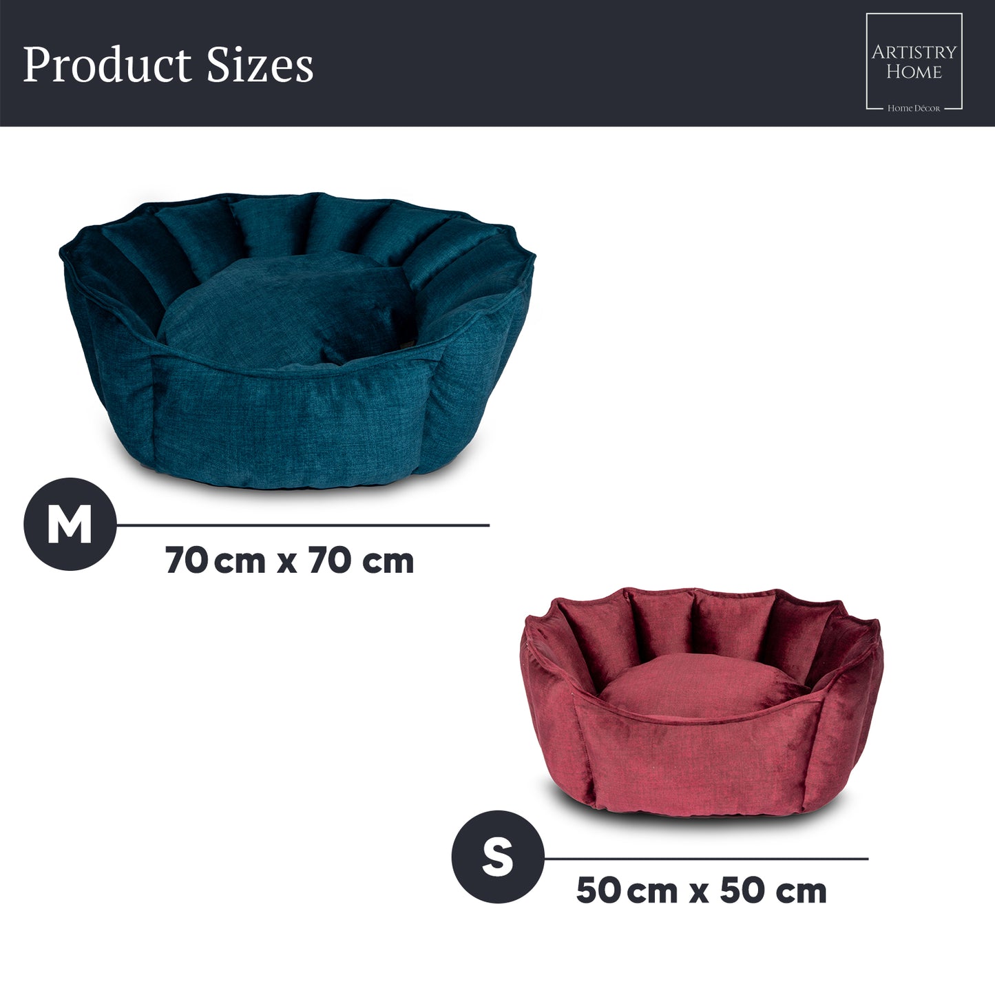 Oyster Pet Bed Anthracite