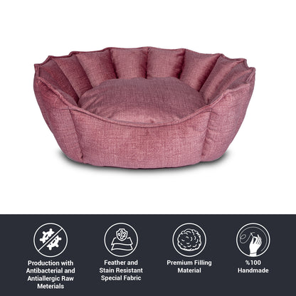 Oyster Pet Bed Pink