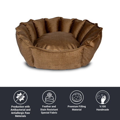 Oyster Pet Bed Bronze