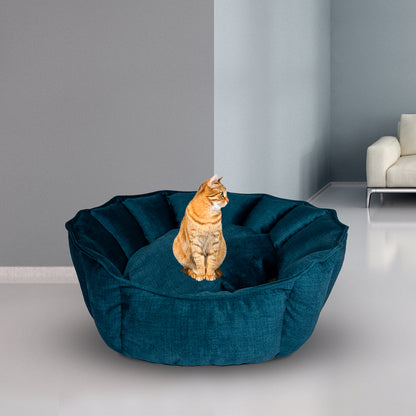 Oyster Pet Bed Blue