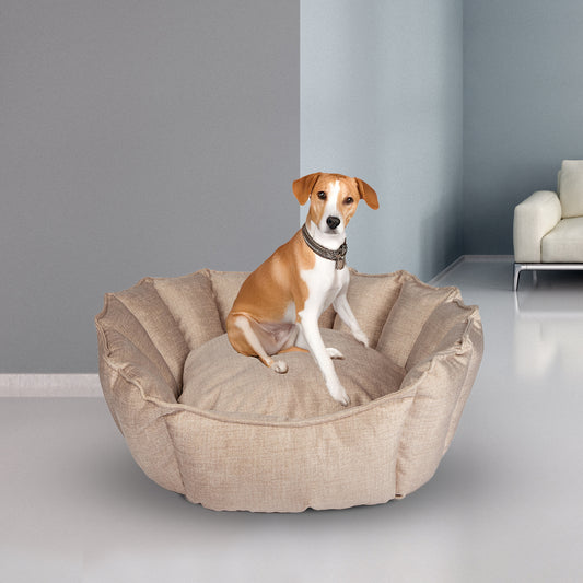 Oyster Pet Bed Beige