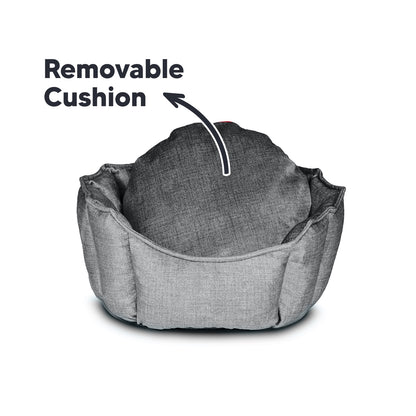 Oyster Pet Bed Light Grey