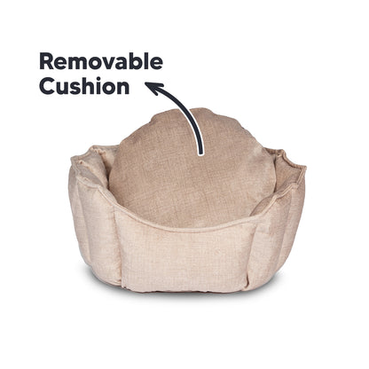 Oyster Pet Bed Beige